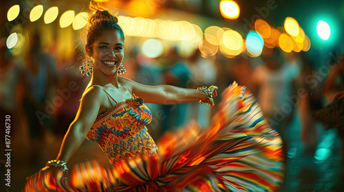 Street Salsa Fiesta: In the heart of Havana, a group of salsa dancers transforms the colorful streets into a lively celebration, captivating passersby with infectious rhythms and a truly festive