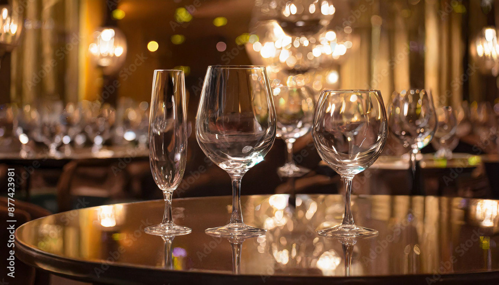 a close up of a plate of food on a table with a wine glass and wine bottle in the background.