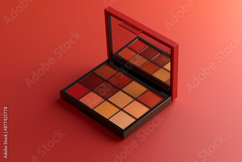 Makeup palette with a range of shades for creating natural and bold looks © ALEXSTUDIO