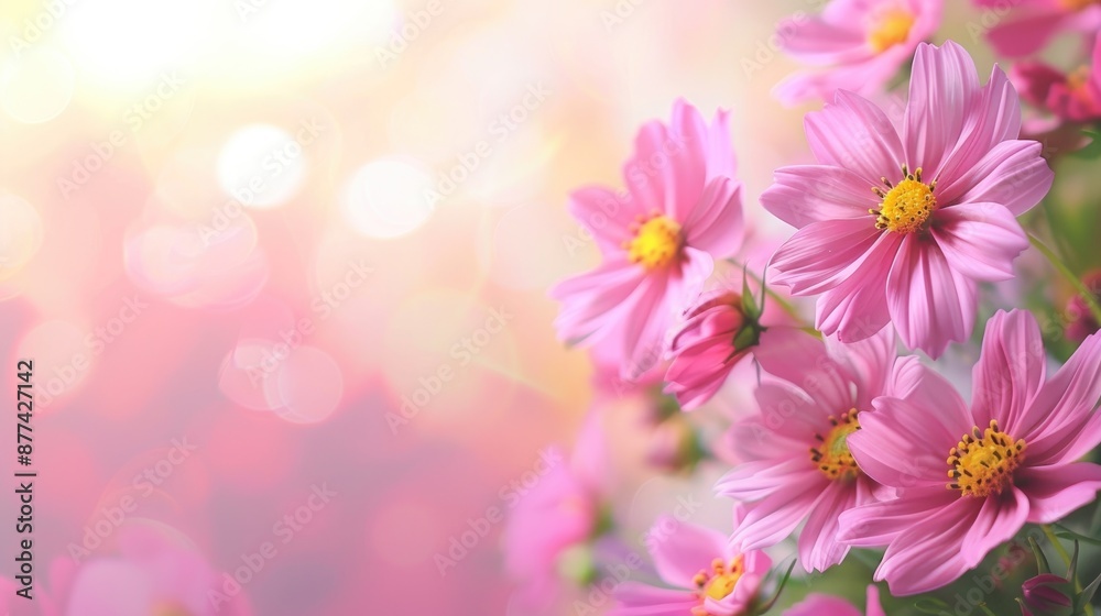 Floral background with soft focus and space for text Floral background with soft focus and space for text