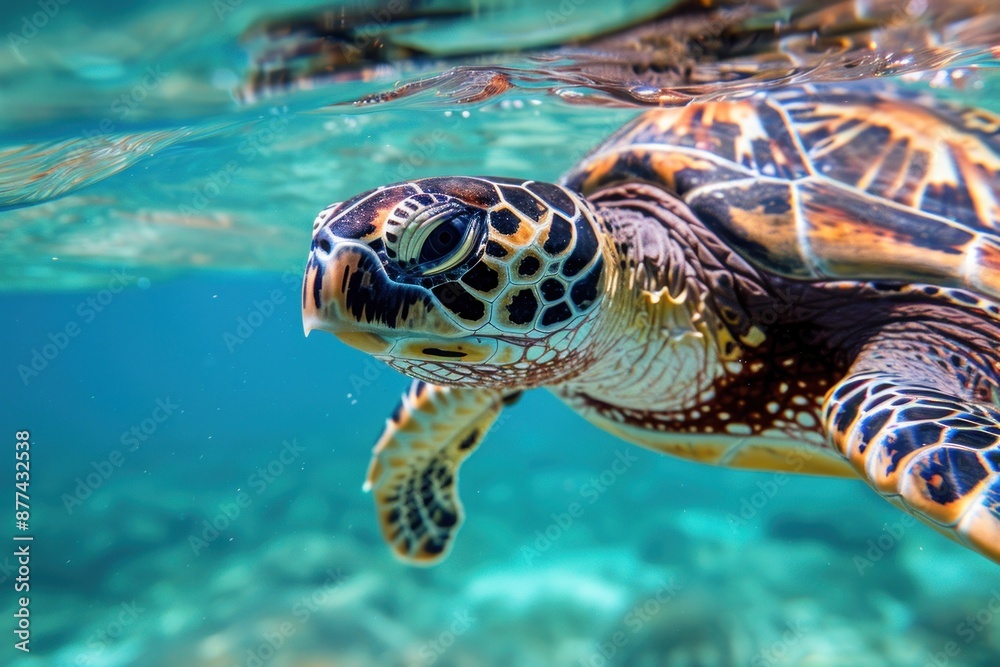 Fototapeta premium Sea Turtle Underwater