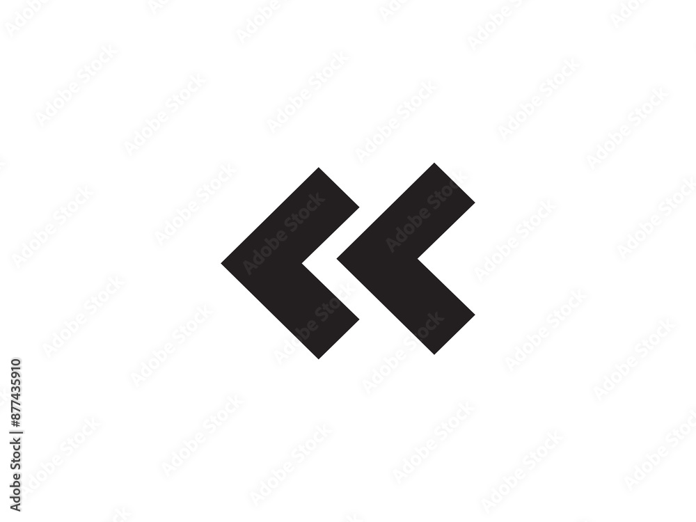 Fototapeta premium double arrow icon