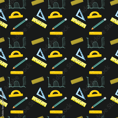 Back To Memphis Seamless Vector Pattern Design