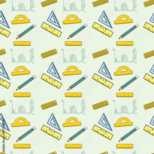 Back To Memphis Seamless Vector Pattern Design