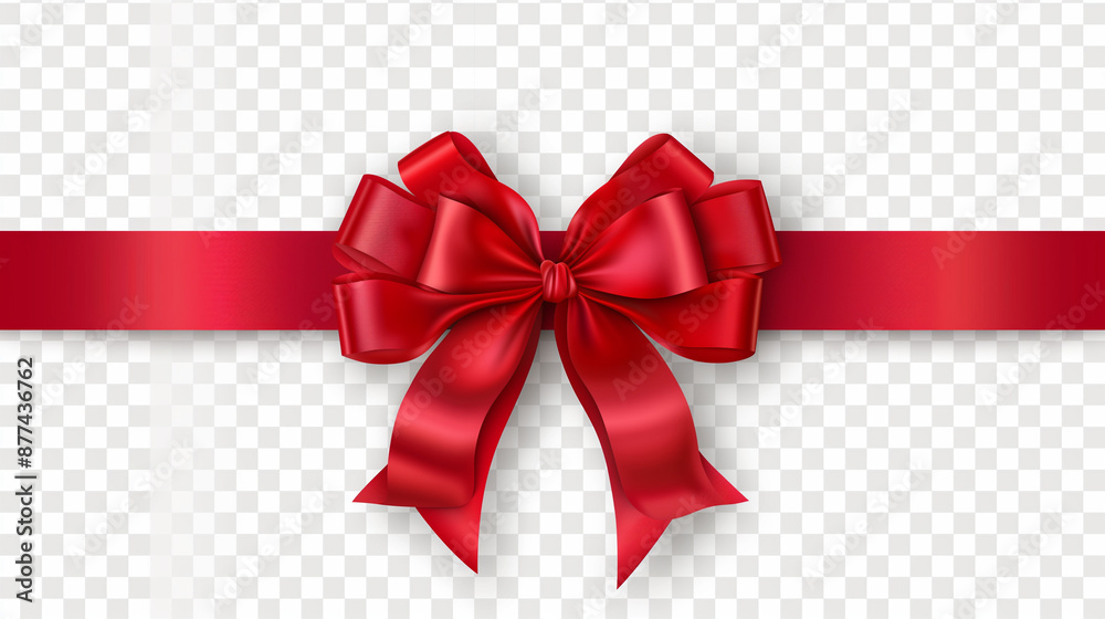 The playful elegance of red and blue bows, ribbons, and hair bands set against a crisp white background. These colorful accessories add a touch of charm and style to any ensemble.