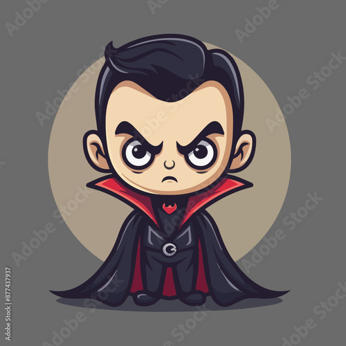 Cute Cartoon Halloween Vamp...
