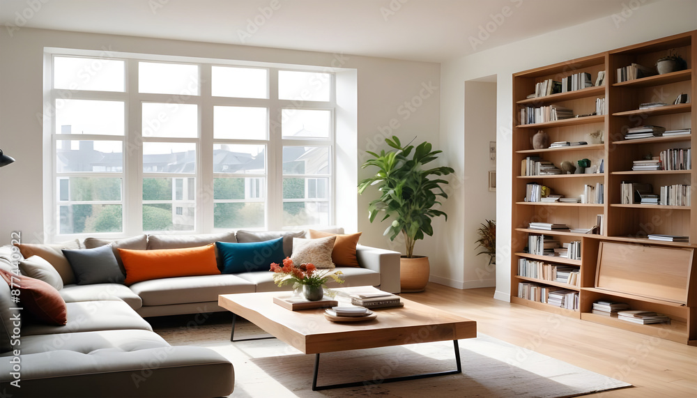3D Render Living room Modern Interior with house lighting background 3D Render Living room Modern Interior with house lighting background