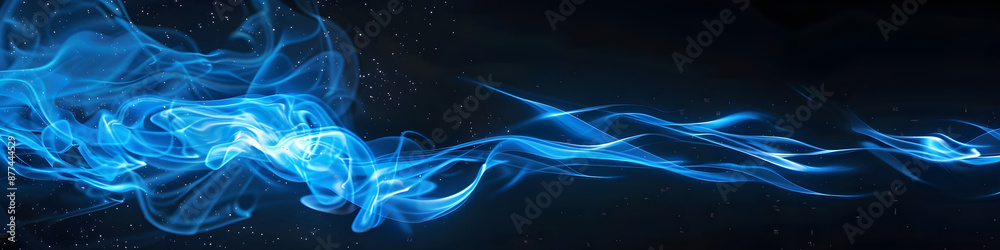 Dynamic Coloured Streak on Dark Background Dynamic Coloured Streak on Dark Background