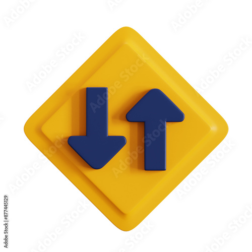Free Download Two Way Traffic 3D Illustration - GFXLoad