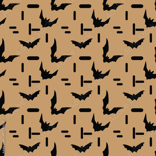 The Bats Seamless Vector Pattern Design