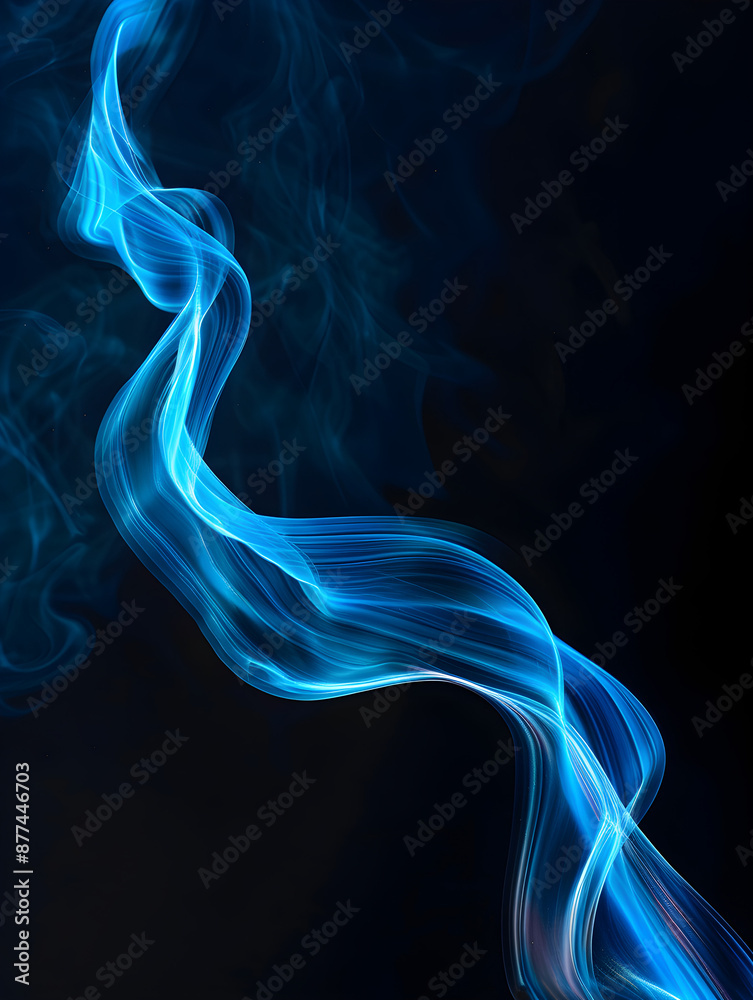 Dynamic Coloured Streak on Dark Background Dynamic Coloured Streak on Dark Background