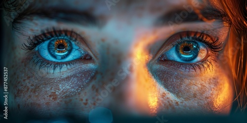 Intense Gaze of a Contact Center Agent, generative ai