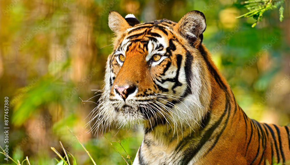 Fototapeta premium Head of sumateran tiger