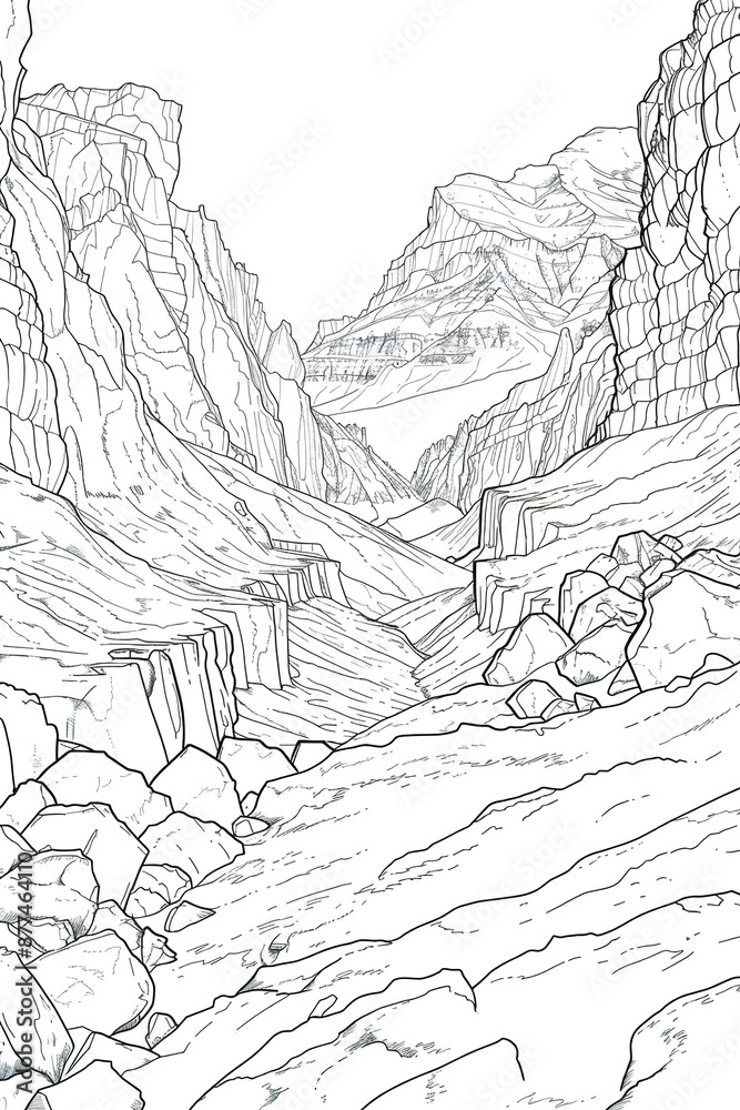 Fototapeta premium landscape of the mountain