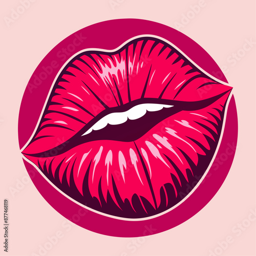 lipstick kiss with lips print set, lipstick lips, red lips print vector, Female red lipstick kiss