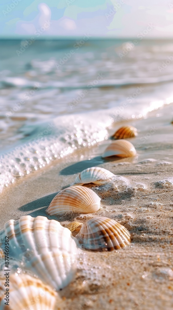 Seashells on the sandy beach Seashells on the sandy beach