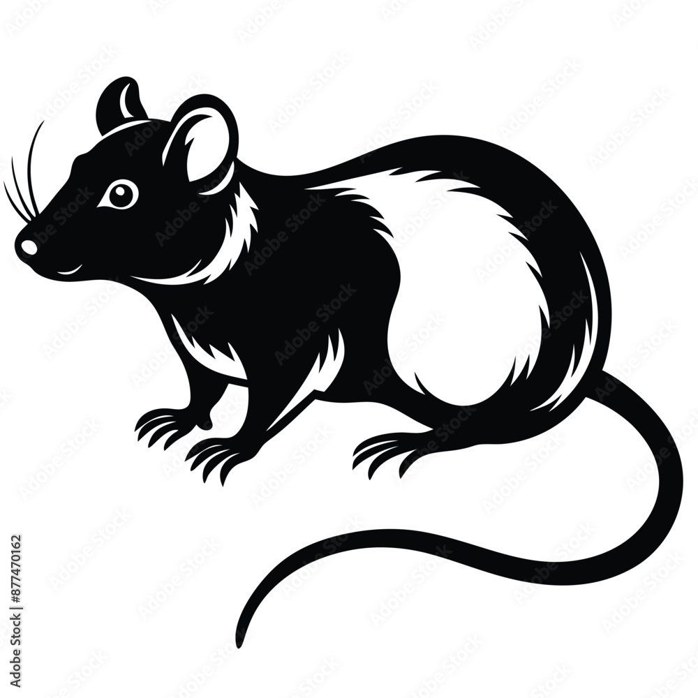 Obraz premium vector illustration of a mouse