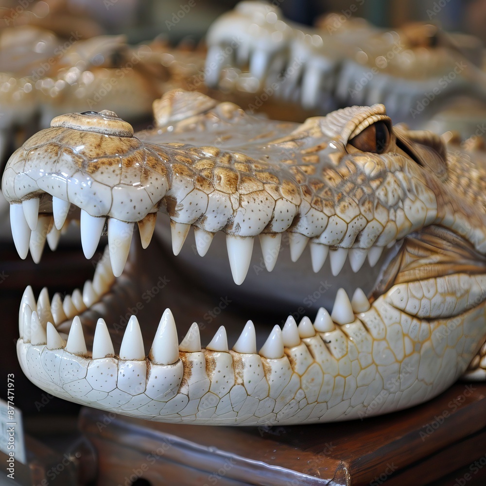Obraz premium crocodile teeth