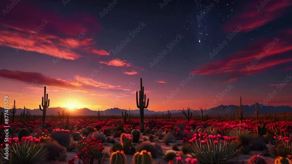 A futuristic landscape on an alien planet, with surreal rock formations ...