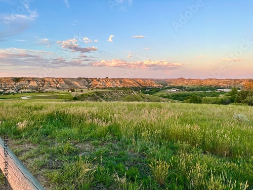 Sunset in Badlands 