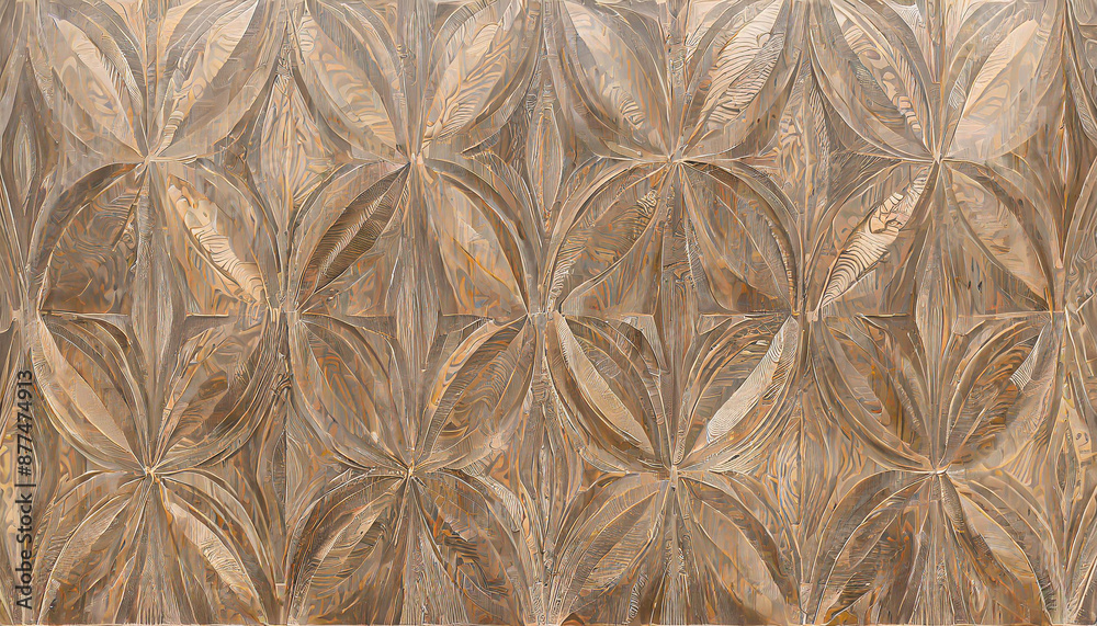 3D horizontal wavy texture background. Carved abstract realistic decoration textured waves on wood. AI 3d illustration. Trendy geometry wallpaper interior design. Structure art backdrop, macro 3D horizontal wavy texture background. Carved abstract realistic decoration textured waves on wood. AI 3d illustration. Trendy geometry wallpaper interior design. Structure art backdrop, macro