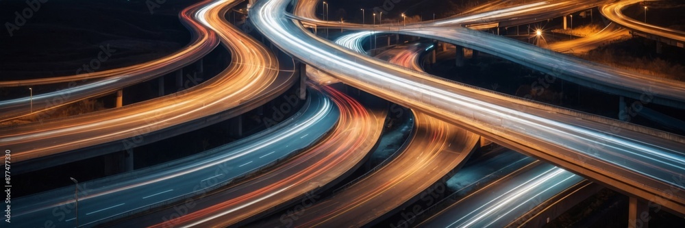 Abstract images of roads and routes, emphasizing direction and purpose ...