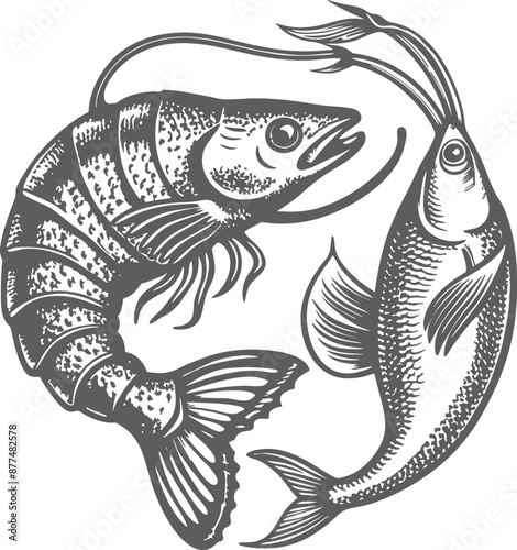 Stylish Fish Vector1.eps photo