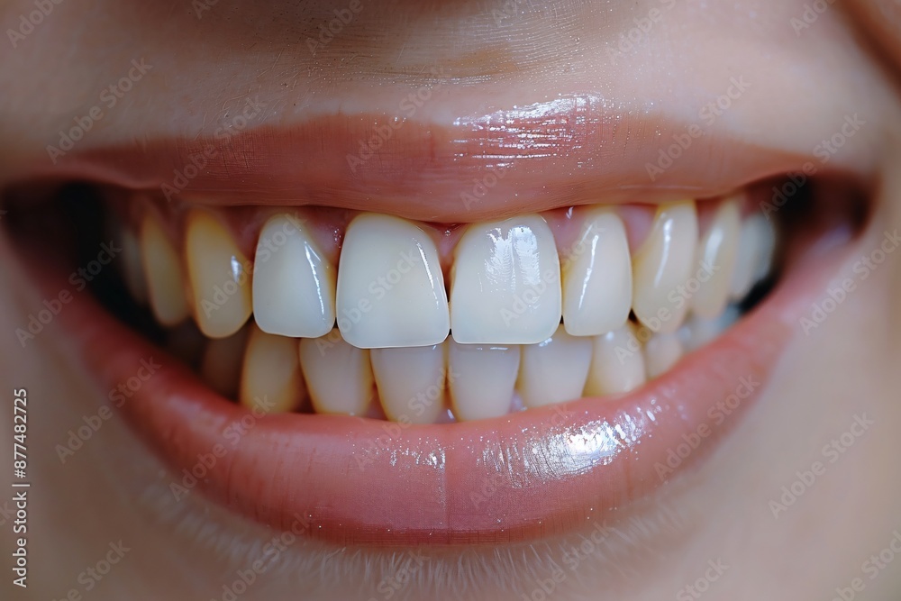 Fototapeta premium Close-Up of a Bright, Healthy Smile