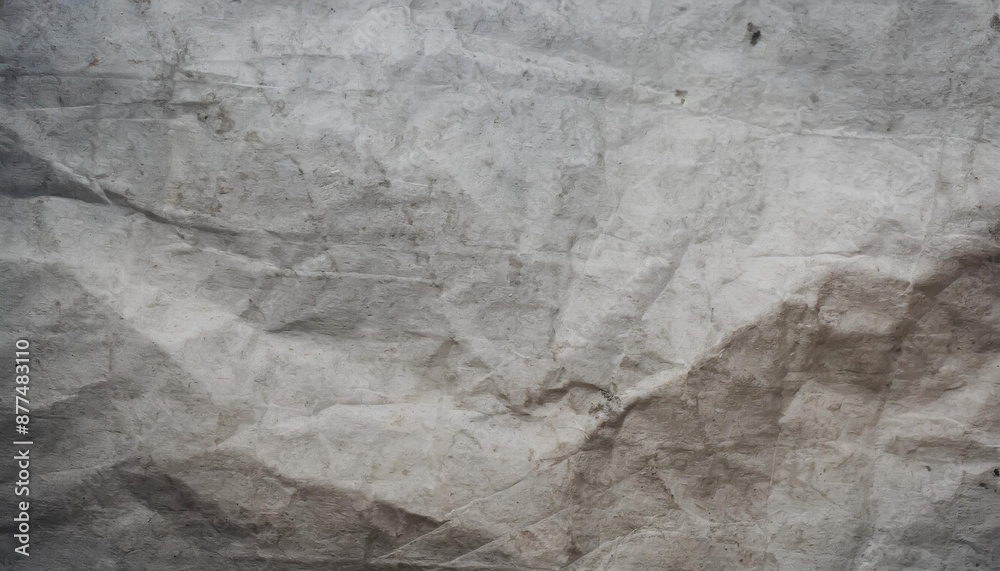 Naklejka premium black crumpled paper texture blank dark background with creases