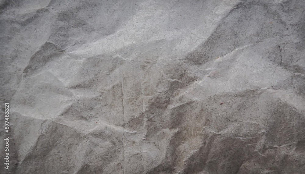 Fototapeta premium black crumpled paper texture blank dark background with creases