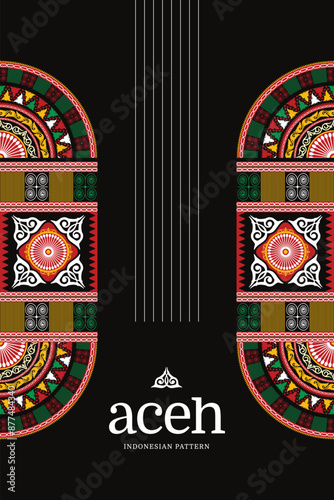 Indonesian Ethnic pattern design layout idea for social media post