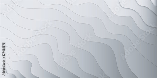 Abstract modern white curve background