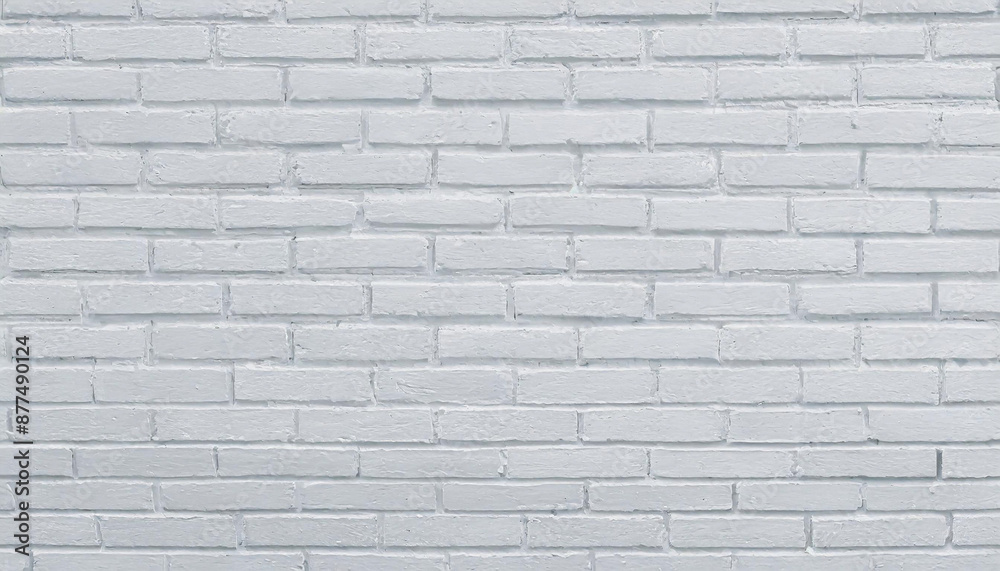 Naklejka premium brick wall texture background for stone tile block painted in grey light color wallpaper modern interior and exterior and backdrop design