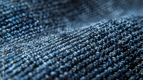 Close-Up of Textured Fabric and Woven Materials, Detailed Patterns and Fibers 