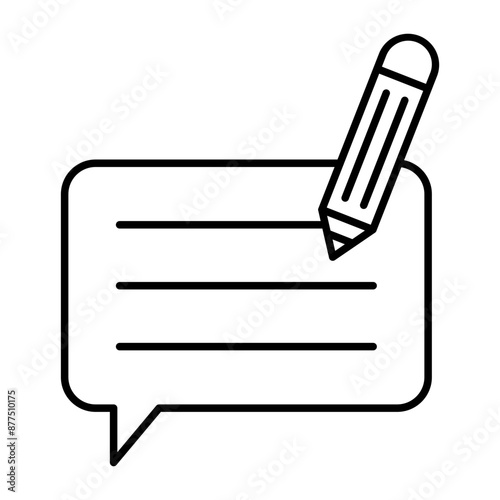 Copywriter Vector Line Icons