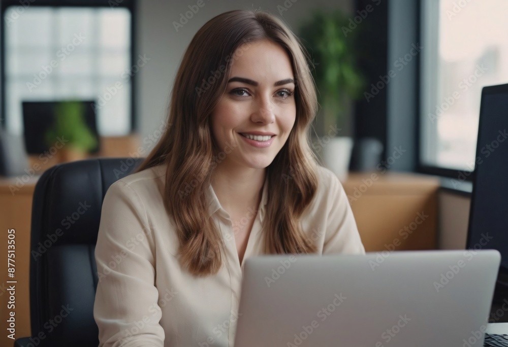 businesswoman working on laptop businesswoman working on laptop