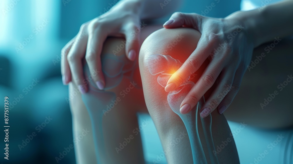 a person knee Pain and Osteoarthritis