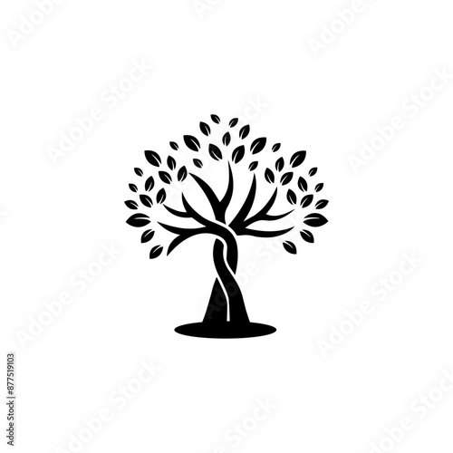 Tree silhouette design vector eps