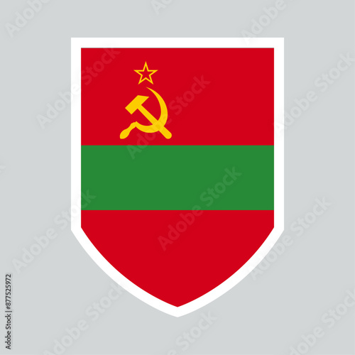 Transnistria Flag Shield Frame