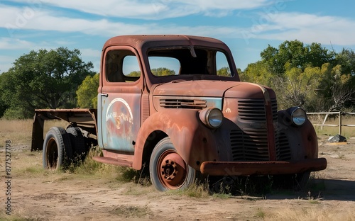 Old abandoned truck