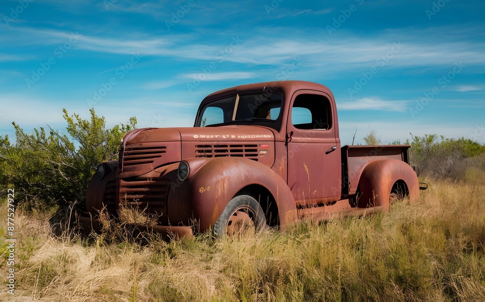 Old abandoned truck