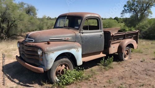 Old abandoned truck