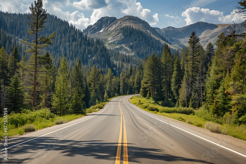 Exploring natural beauty on a winding road through America's national parks © Faisal