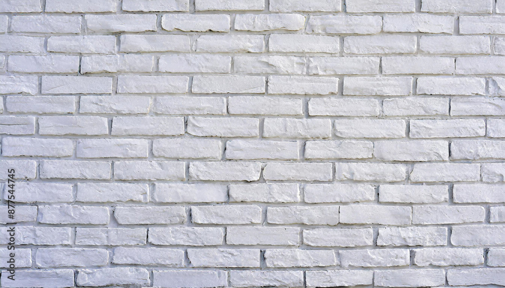 Detail of a white brick wall texture Detail of a white brick wall texture