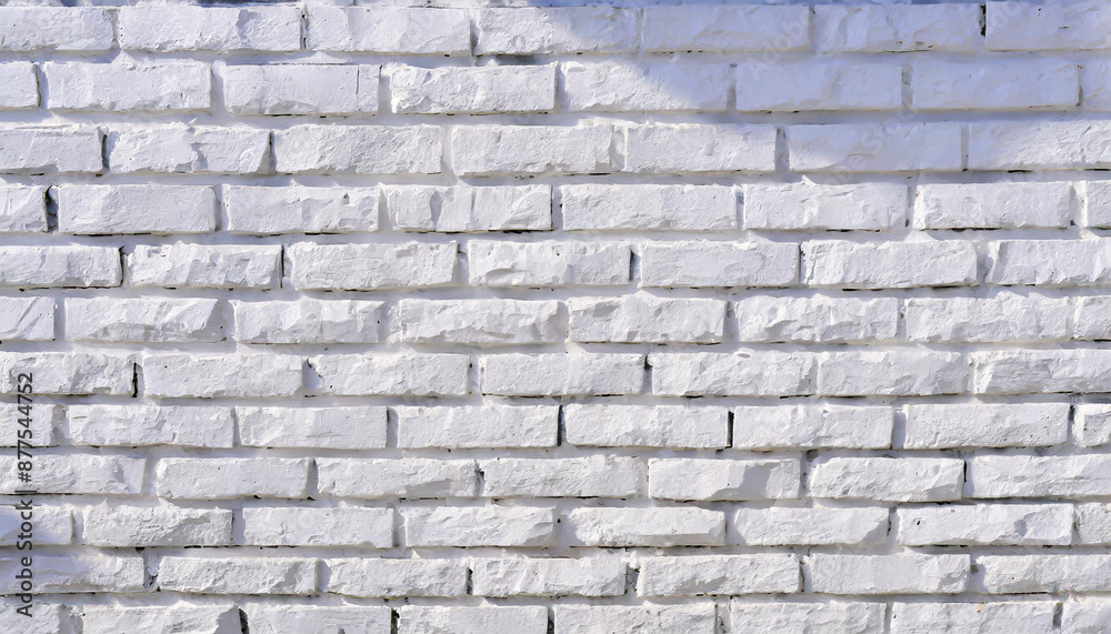 Detail of a white brick wall texture Detail of a white brick wall texture