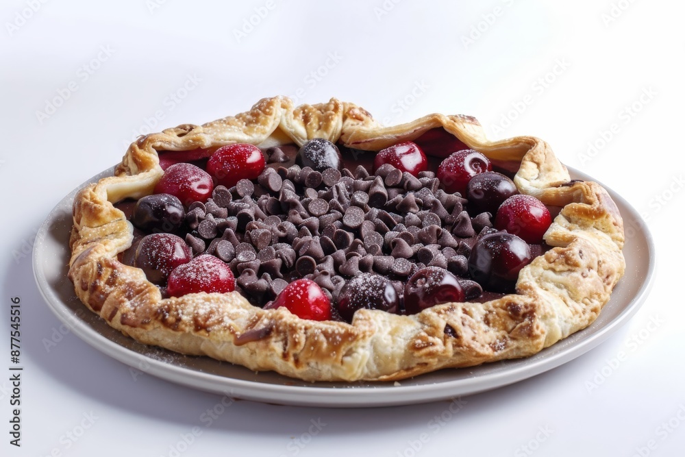Artfully Crafted Dark Chocolate and Cherry Galette Artfully Crafted Dark Chocolate and Cherry Galette
