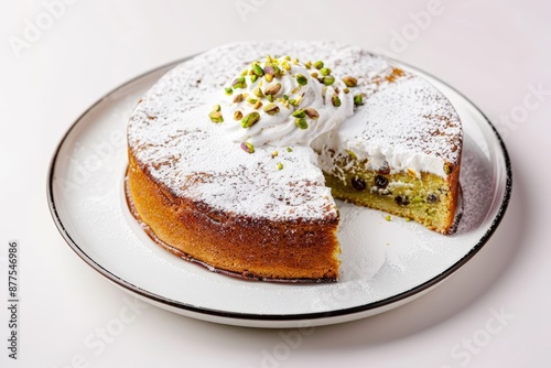 Flavorsome Date, Pistachio, and Cardamom Cake