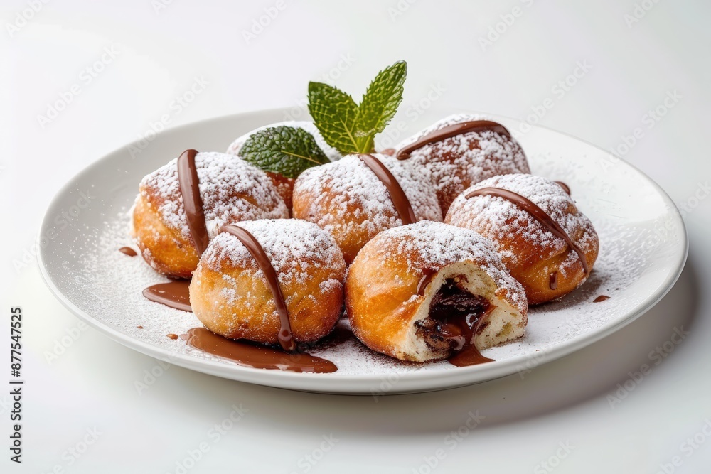Gourmet Nutella-Filled Bomboloni with a Delicate Glaze Gourmet Nutella-Filled Bomboloni with a Delicate Glaze