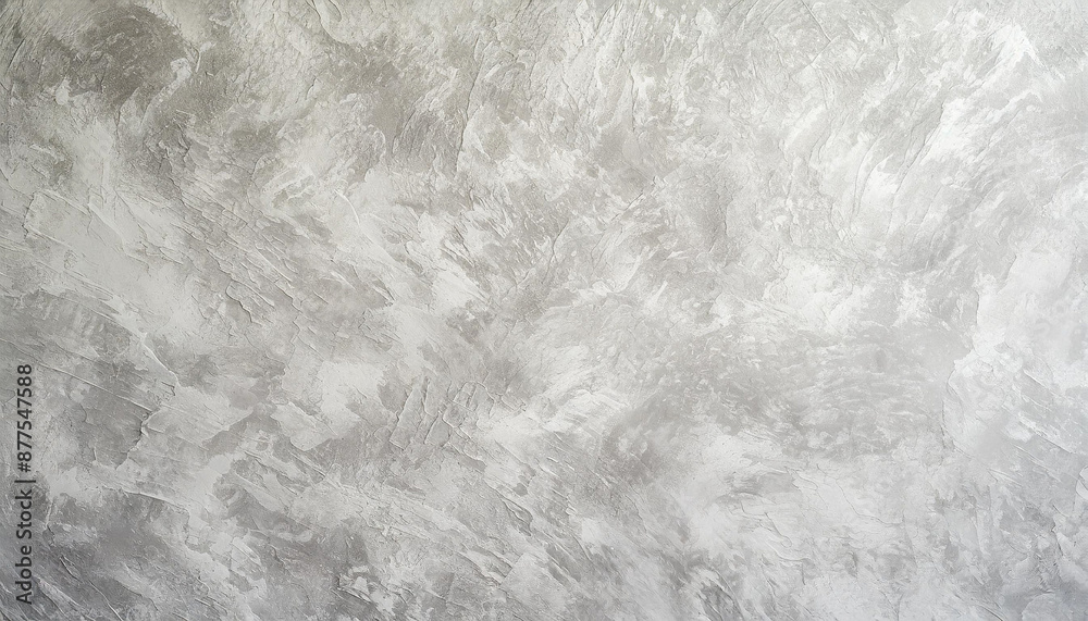Naklejka premium Gray wall with decorative Venetian plaster. Background texture