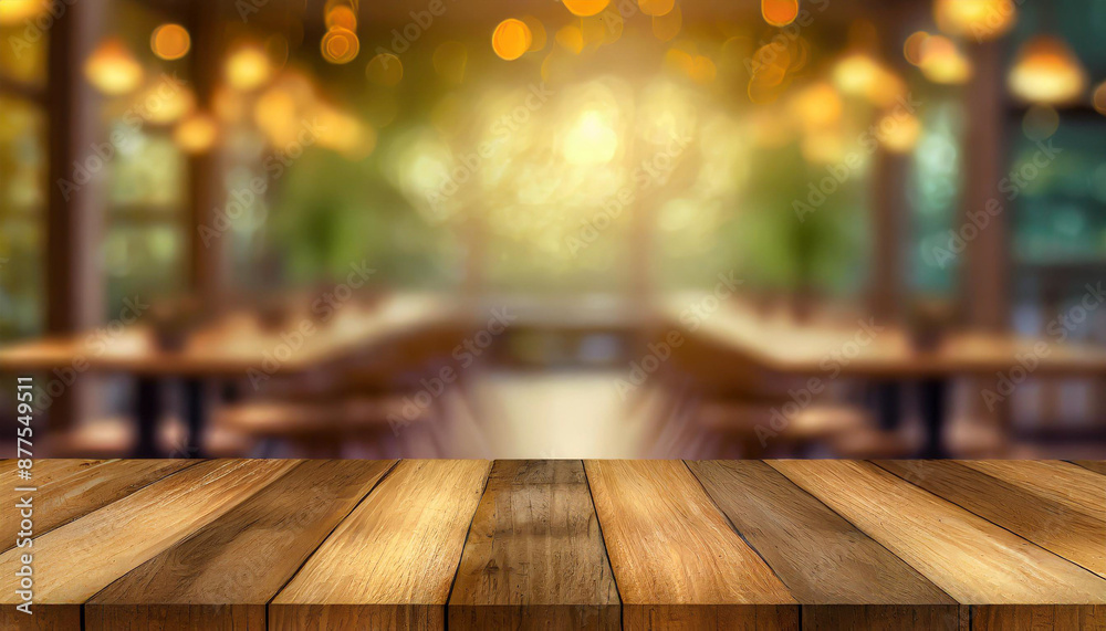 Wooden board empty table in front of blurred background Perspective brown wood over blur in coffee shop or cafe and restaurant- can be used for display or montage your products Wooden board empty table in front of blurred background Perspective brown wood over blur in coffee shop or cafe and restaurant- can be used for display or montage your products